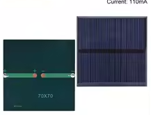 .5V 110mA 0.55W Solar Panel Polycrystalline 70*70MM Mini Sunpower Solar System DIY for Battery Cell Phone Charger – KSH 400 at HIMA TRONICS Mombasa – Quality electronics in Kenya