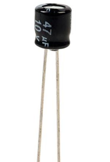 47UF 10V Aluminum Electrolytic Capacitor – KSH 20 at HIMA TRONICS Mombasa – Quality electronics in Kenya