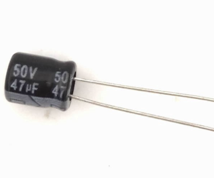 47UF 50V Aluminum Electrolytic Capacitor – KSH 20 at HIMA TRONICS Mombasa – Quality electronics in Kenya