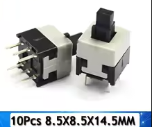 5.8x5.8  Self Locking Push Tactile Power Micro Switch 6 Pin Button Switches – KSH 30 at HIMA TRONICS Mombasa – Quality electronics in Kenya