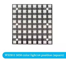 5V   64 BITS  SQUARE WS2812 5050 RGB LED Ring Lamp Light + Integrated Drivers For Arduino Diy – KSH 350 at HIMA TRONICS Mombasa – Quality electronics in Kenya