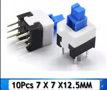 7x7 Self   UNlock Push Tactile Power Micro Switch 6 Pin Button Switches – KSH 30 at HIMA TRONICS Mombasa – Quality electronics in Kenya
