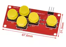 AD Keyboard Simulate Five Key Module   Analog Button for arduino Sensor Expansion Board – KSH 150 at HIMA TRONICS Mombasa – Quality electronics in Kenya