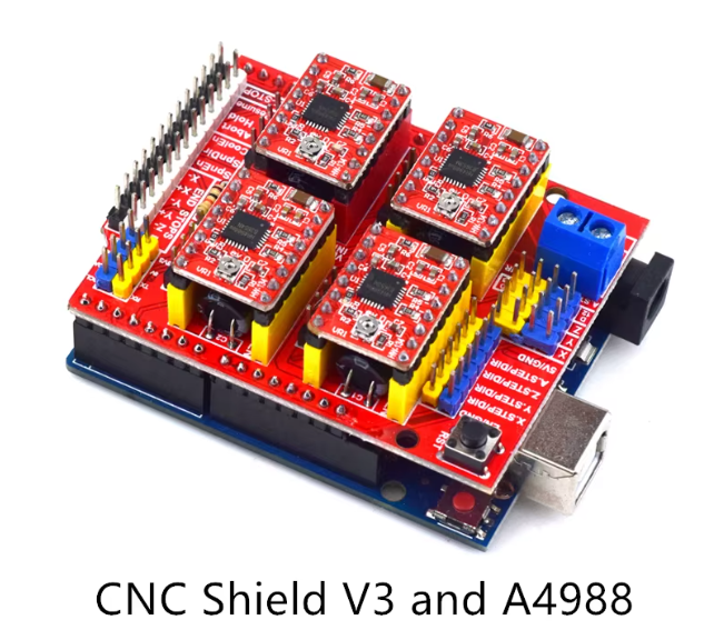 CNC Shield V4 shield v3 Engraving Machine / 3D Printer / A4988 Driver Expansion Board for arduino Diy Kit – KSH 700 at HIMA TRONICS Mombasa – Quality electronics in Kenya