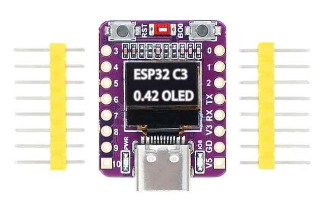ESP32-C3 OLED development board with 0.42 inch OLED module ceramic antenna wifi Bluetooth ESP32 supermini development board – KSH 1,200 at HIMA TRONICS Mombasa – Quality electronics in Kenya