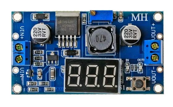 LM2596S power module + LED Voltmeter DC-DC adjustable step-down power supply module with digital displa – KSH 400 at HIMA TRONICS Mombasa – Quality electronics in Kenya