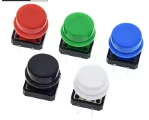 Tactile Push Button Switch Momentary 12*12*7.3MM Micro switch button +  Tact Cap – KSH 40 at HIMA TRONICS Mombasa – Quality electronics in Kenya